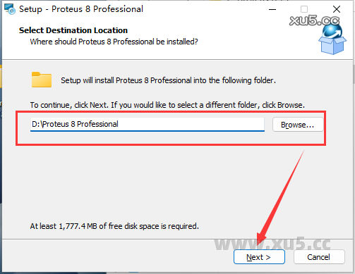 Proteus 8.13 选择安装组件界面