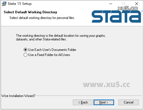 Stata 15安装路径选择界面截图