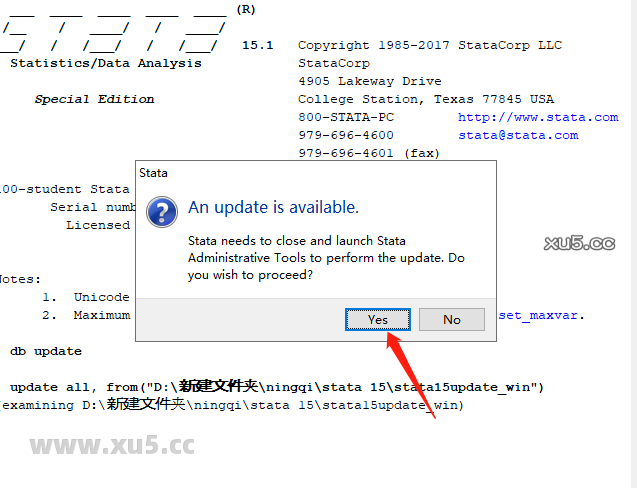 Stata 15结果输出窗口截图