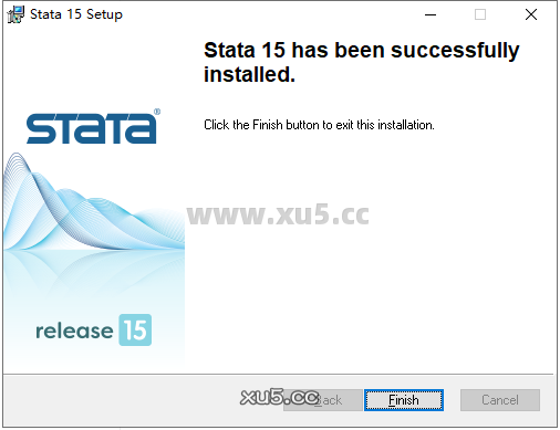 Stata 15安装完成界面截图