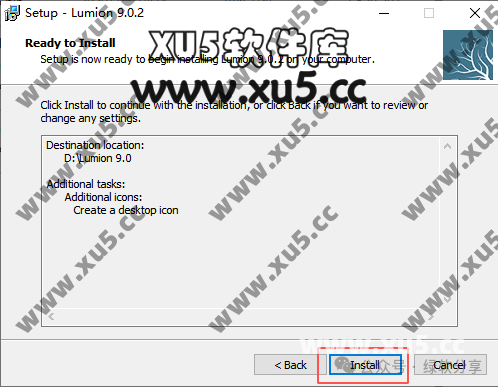 Lumion V9.0.2 安装准备界面
