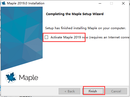 Maple 2019工具栏截图