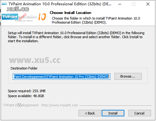 TVPaint Animation 10.0许可协议界面截图