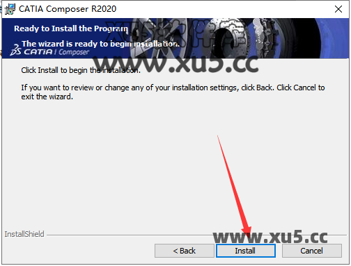 DS CATIA Composer R2020 安装路径选择截图