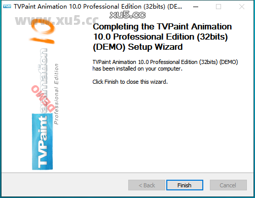 TVPaint Animation 10.0安装进度界面截图