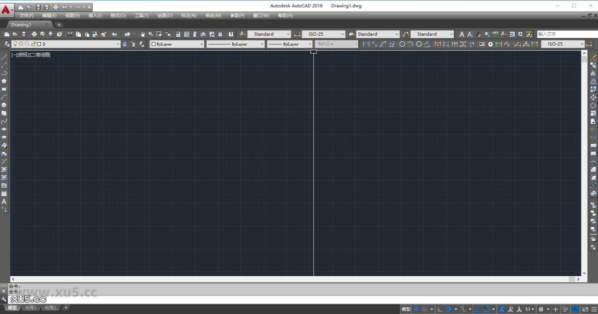 AutoCAD 2016状态栏界面截图