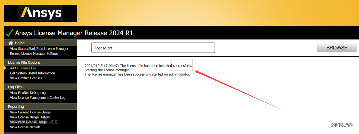ANSYS 2024 R1 图文安装教程 成功提示