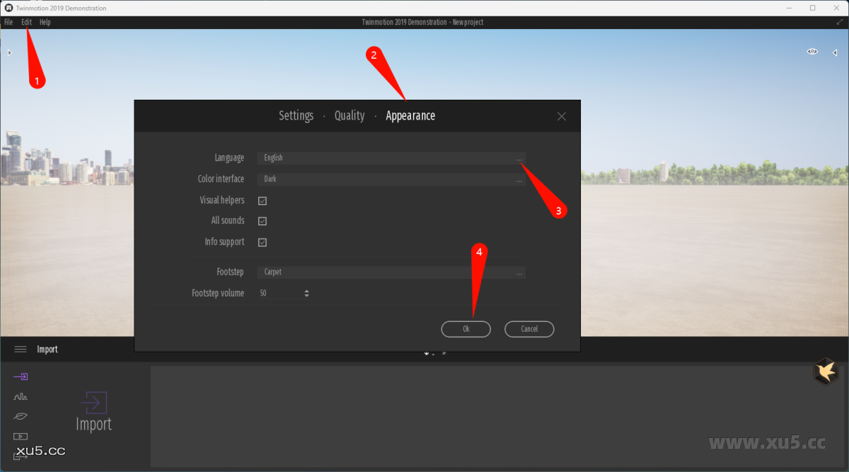 Twinmotion v2019功能菜单界面截图8
