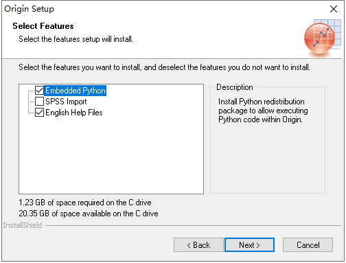 Origin 2017 安装完成界面截图