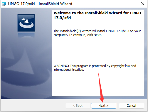 LINGO 17安装向导欢迎界面截图