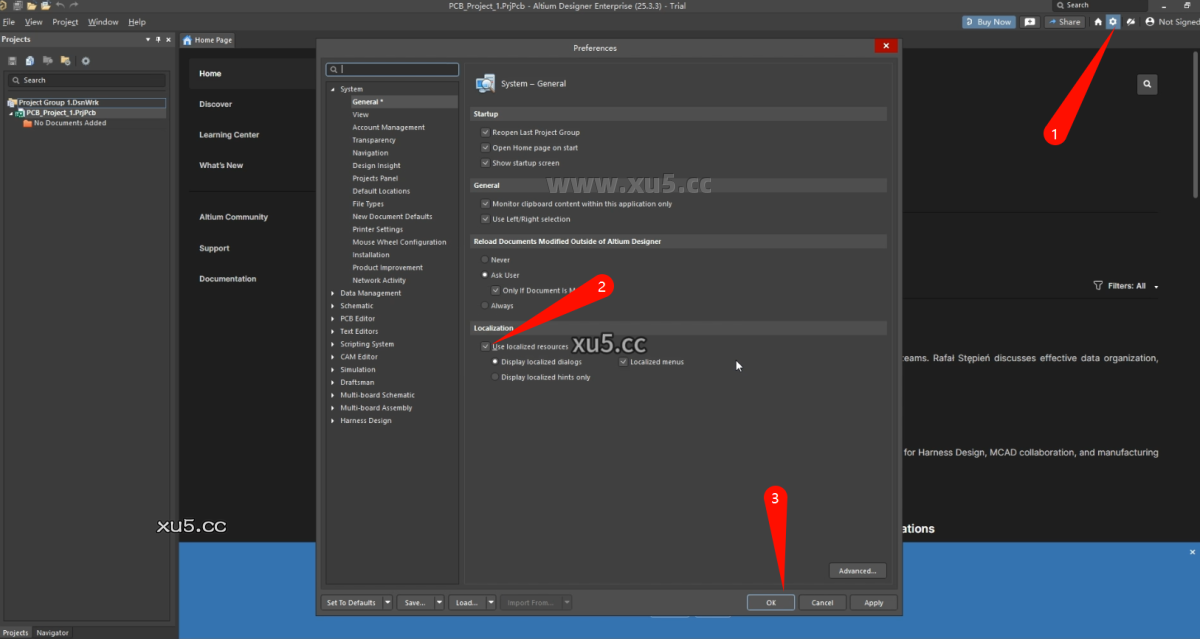 14.png Altium Designer 2025.3.3 PCB设计界面